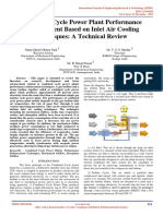 Combined Cycle Power Plant Performance Enhancement Based On Inlet Air Cooling Techniques A Technical Review IJERTV6IS120126