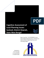 Cognitive Assessment of Local Planning Issues: Sankrail, District Howrah, State West Bengal