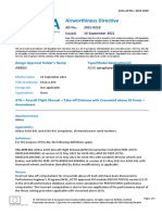 Airworthiness Directive: Design Approval Holder's Name: Type/Model Designation(s)