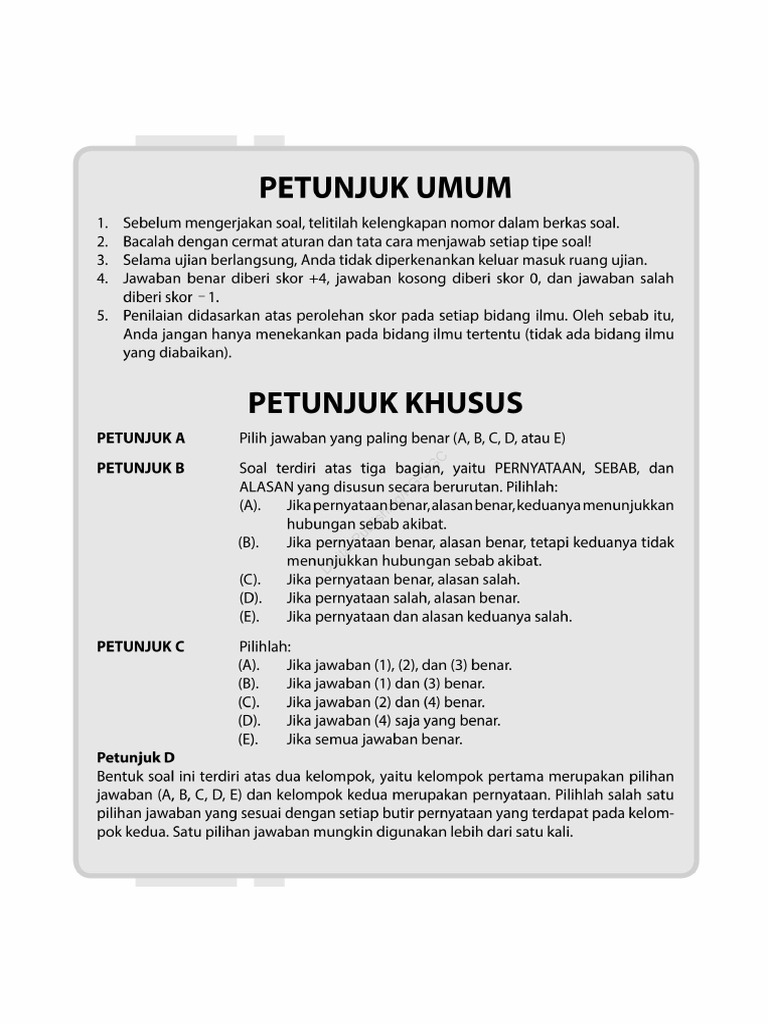 Download Soal Utbk Soshum Dan Pembahasan