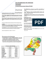 S2, 2020 Geography Notes: Region The Rhineland: The Netherlands