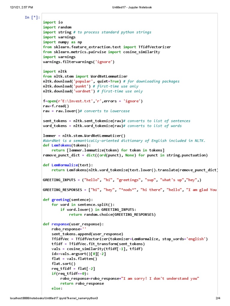 Investment Chatbot with NLTK | PDF | Mutual Funds | Computing