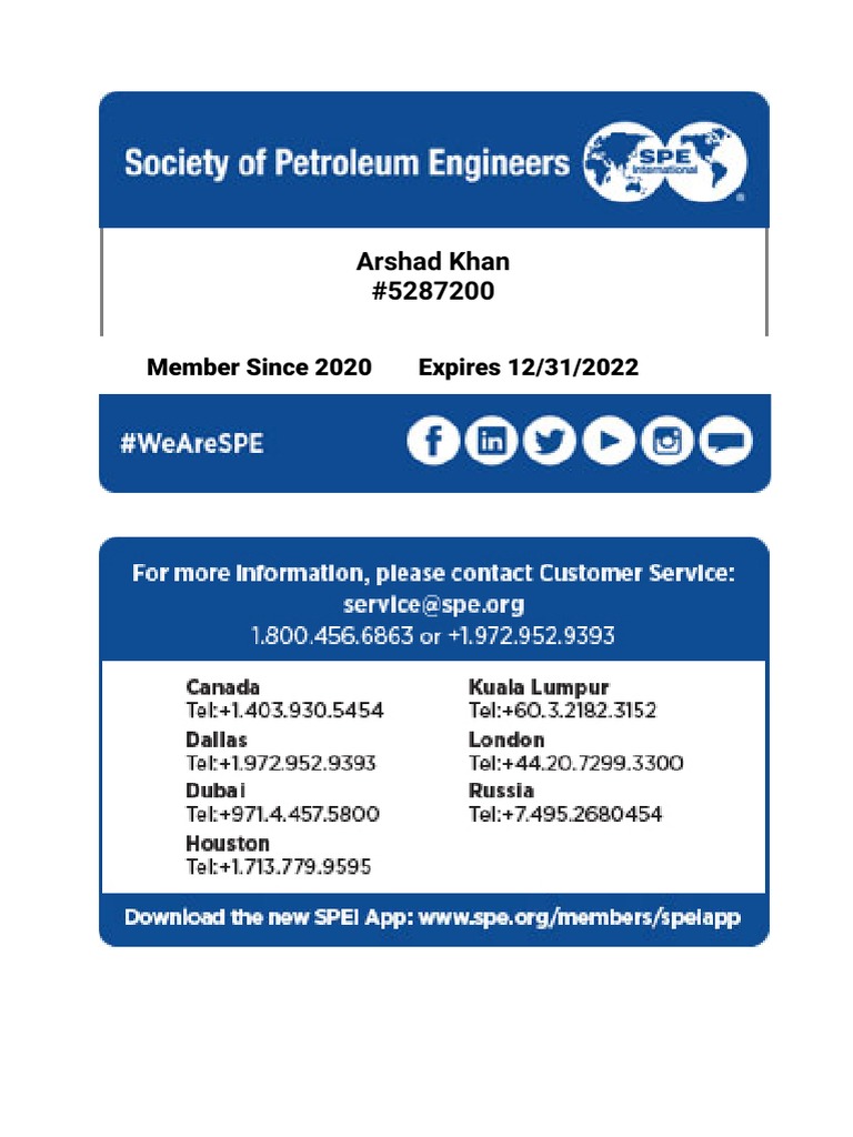 Spe Membership Guide – New Member Resource Guide – VMUS