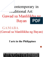 The Contemporary in Traditional Art:: Gawad Sa Manlilikha NG Bayan