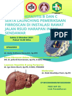 Flyer Webinar Hepatitis B Dan C Serta Launching Pemeriksana Fibroscan RSUD HIS