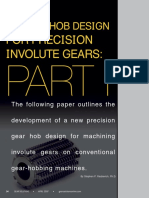 A Novel Hob Design for Precision Involute Gears Part I