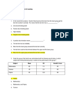 Choose The BEST Answer.: Practice Test 3 - Assessment of Learning Multiple Choice