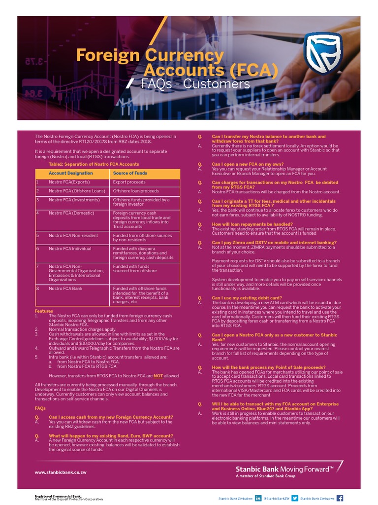 Nostro Foreign Currency Account FAQs | PDF | Banks | Foreign Exchange ...