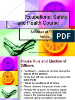 Basic Occupational Safety and Health Course