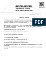 Ejemplo de Acta de Sorteo (Mandar A Completar La Demanda)