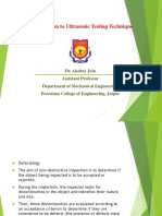 Introduction To Ultrasonic Testing Technique