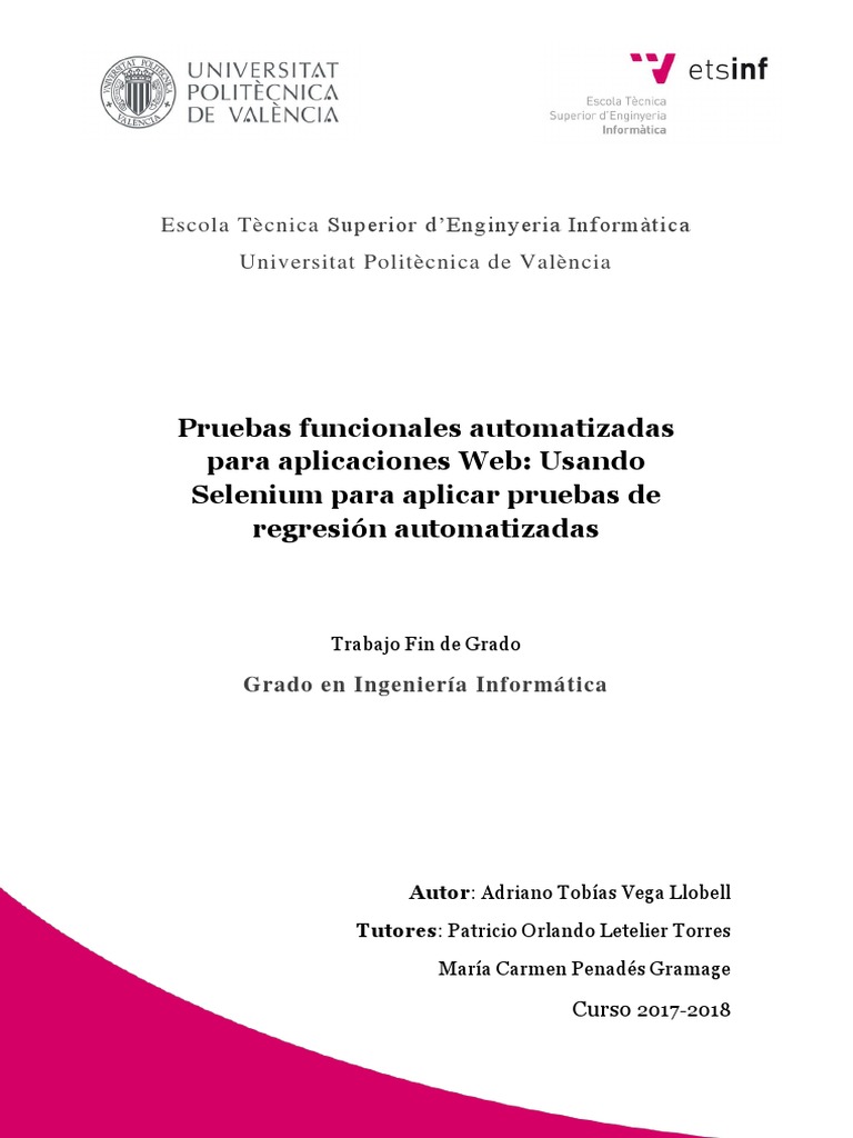 Pruebas Funcionales Automatizadas con Selenium | PDF | Software | Red ...