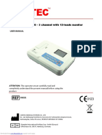 300G CONTEC ECG - 3 Channel With 12-Leads Monitor: User Manual