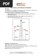 Line modelling and energization