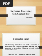 Keyboard Processing With Control Flow: Julius Bancud