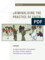Criminalising The Practise of Faith