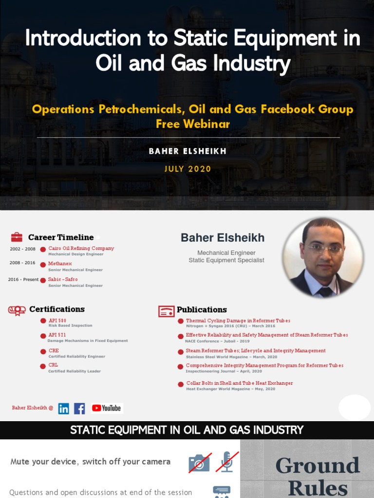 Fdocuments in Introduction To Static Equipment in Oil and Gas