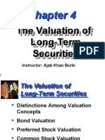 Valuation of Long-Term Securities