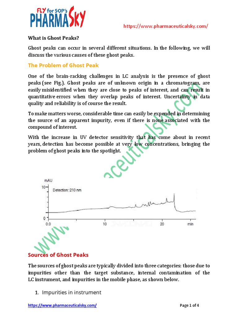 What Is Ghost Peaks PDF Chromatography High Performance Liquid