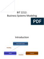 BIT 2212: Business Systems Modeling