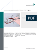 Recommendations For The Installation Planning of Belt Weighers