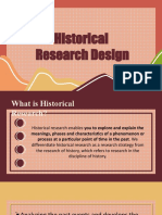 Historical Research Design