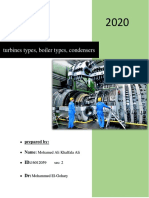 Turbines Types, Boiler Types, Condensers: Prepared By: Name ID