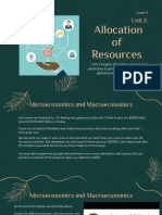 Unit 2 Allocation of Resources Roles of Markets in The Allocation of Resources