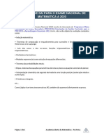 Matéria que sai para o Exame Nacional de Matemática A 2020