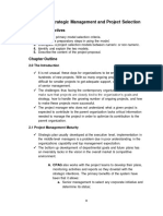 Chapter 2: Strategic Management and Project Selection: Learning Objectives