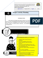 Module 6 - Project Activity Planning