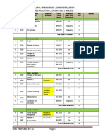 Diploma in Business Administration Study Plan For August 2021 Intake