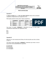 Prova de Biologia cobre ciclos metabólicos, reprodução humana e outros temas