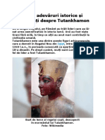 20 Adevăruri Istorice Și Curiozități Despre Tutankhamon