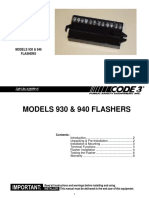 Installation & Operation Manual: Models 930 & 940 Flashers