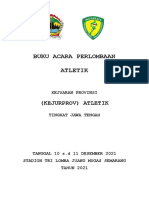 Buku Acara Perlombaan Kejurprov Jateng Atletik 2021