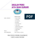 Makalah Budidaya Ikan Gurami Kelompok 3 Kelas Xi Mipa 1