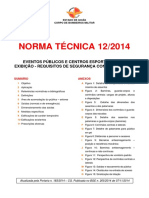 Requisitos de segurança contra incêndio em eventos públicos e centros esportivos