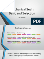 Mechanical Seal: Basic and Selection: Kirit Domadiya