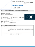 Safety Data Sheet for AK-XFR Textile Chemical