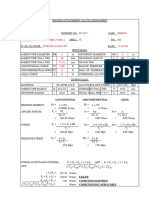 Welded attachment calculation sheet analysis