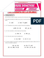 Ortografía de La Sílaba Para Quinto de Secundaria