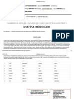 CAE Multiple Choice Cloze 1