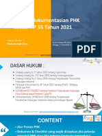 Teknik Pendokumentasian PHK Sesuai PP 35 Tahun 2021 - M Zikra