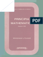 Russell B y Whitehead A - Principia Mathematica (Hasta 56)
