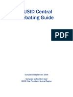 CUSID University Guide Central Debating Guide