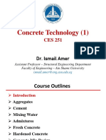 Concrete Technology (1) : Dr. Ismail Amer