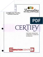 Certified Crematory Operator Classroom Workbook