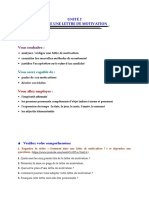 UNITÉ 2    Faire une lettre de morivation