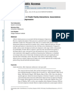 Affective Patterns in Triadic Family Interactions Associations With Adolescent Depression